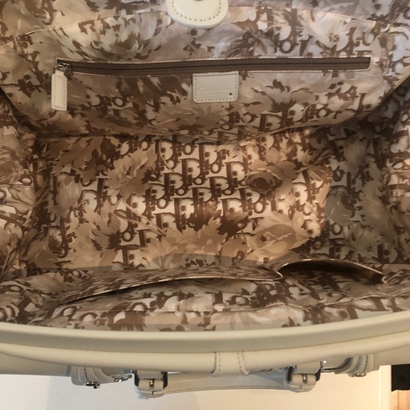 CHRISTIAN DIOR Leather Tote DETECTIVE white Bag - Picture 7 of 7